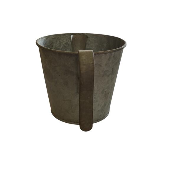 Cubasa Galvanized Tin Pitcher Vase Utensil Holder Rustic Farmhouse #4 - Picture 2 of 8